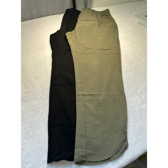 Marine Layer Pants - Marine Layer Allison Pant Large Black Olive Very Good Bundle 2 Modal Stretch